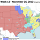 Illustration for article titled Which TV Market Is Getting Screwed This Sunday? An Analysis Of Week 12 NFL Viewing Maps